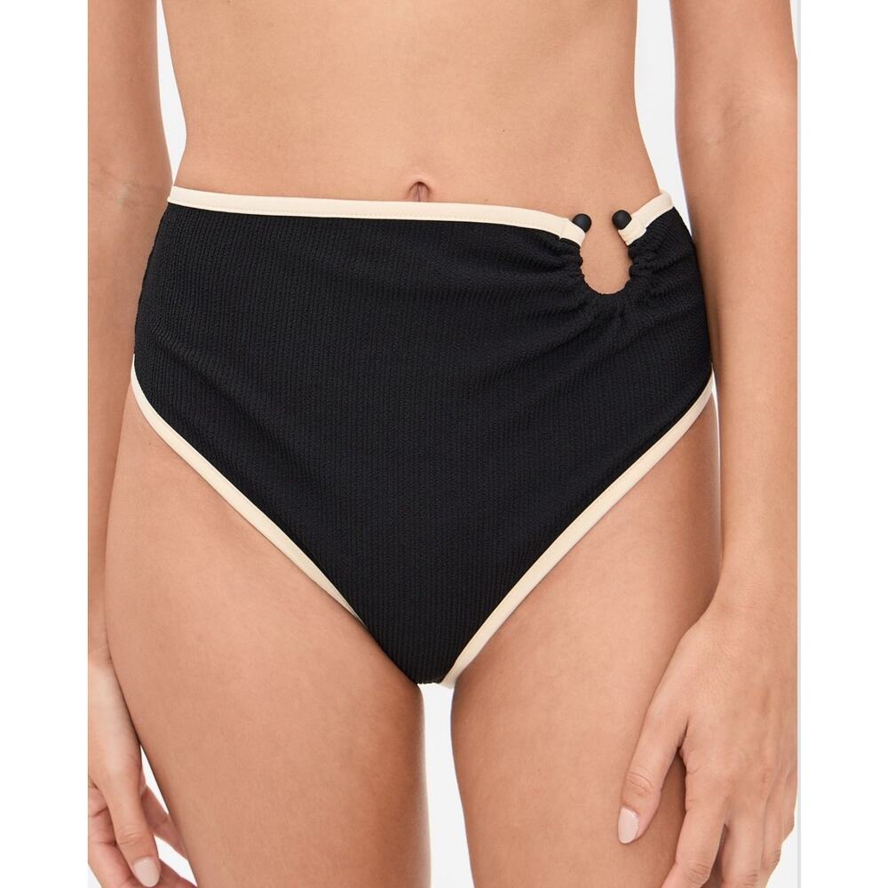 Johanna Ortiz Susurro Del Agua Bikini Bottoms Size M Black NWT